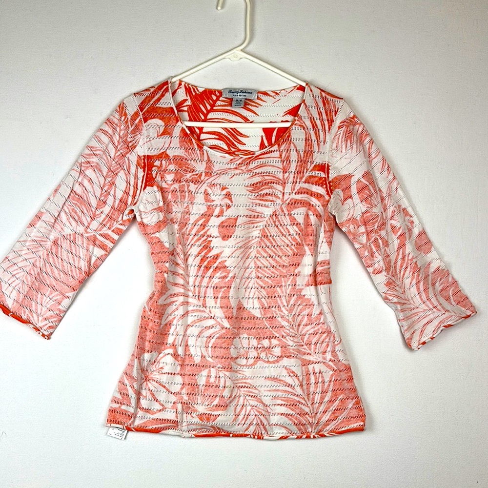 Tommy Bahama Let's Be Fronds Boatneck Sweater Lightweight Sweater